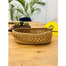 Jüt Hasır Sepet Oval Organizer 20X30