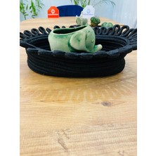 Jüt Hasır Sepet Oval Organizer 20 x 30