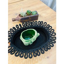 Jüt Hasır Sepet Oval Organizer 20 x 30