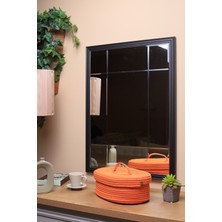 Jüt Hasır Sepet Oval Kapaklı Organizer 30 x 20