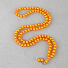 Monomer 99LUK Küre Kesim 9mm Namaz Tesbihi  Turuncu