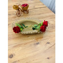 Jüt Hasır Sepet Oval Organizer 20 x 30
