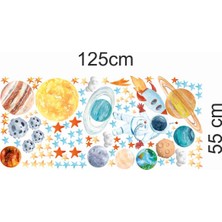 Kt Grup Astronot ve Gezegenler Mega Set Duvar Sticker