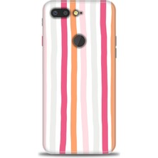 gmotp General Mobile Gm 9 Pro Kılıf Hd Baskılı - Pembe Çubuklar