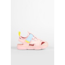 Vicco Bebek Işıklı Sandalet Pudra Renkli 25 Numara Rahat Malzeme ile Unisex Kullanıma Uygun