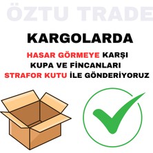 Öztu 3 Boyutlu Kedi Gözü Baskılı Kupa  - Renkli Baskı