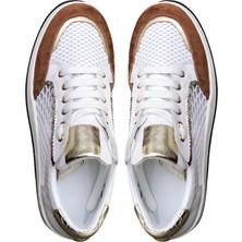 Beyaz Deri&file Sneaker