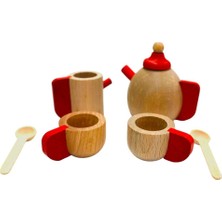 Doğal Sağlıklı Oyuncak Ahşap Çay Seti