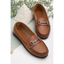 Slipcat Kadın Babet Hafif Rahat Taban Ortopedik Deri Cilt Anne Ayakkabısı