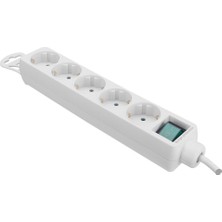 Tam Bakır Akım Korumalı 1.5m 5li Priz Çoklayıcı SPG-F05 306JOULE Flat Soket 3g 1.0mm