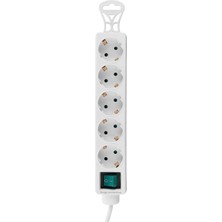 Tam Bakır Akım Korumalı 1.5m 5li Priz Çoklayıcı SPG-F05 306JOULE Flat Soket 3g 1.0mm