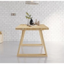 Ahşap Doğal Kütük Yemek / Toplantı / Çalışma Masası