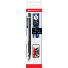 Scrikss Track 3'lü Set Mekanik Kurşun Kalem 0.7 mm Mavi