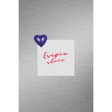 Magnet, Buzdolabı Magneti, Buzdolabı Kalpli Magnet Süsü Mıknatıslı 6’lı Set