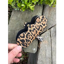 KOSO Leopar Desenli Unisex Askılı Gözlük Kılıfı