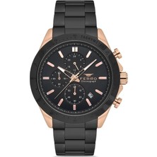 Ferro Siyah Çelik Kordon Erkek Kol Saati FM31455A-R