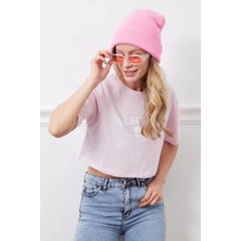 Baskılı Crop Tişört