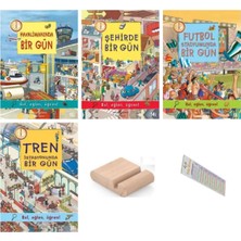6 - 9 Yaş Bir Yıl ve Bir Gün Serisi Bul Eğlen Öğren!- Bulmaca Etkinlikli + 8 Kitap + Tablet Standı