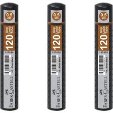Faber-Castell 0.5 mm Grip Min Siyah 120'LI Tüp 3 Adet Kırtasiye Malzemesi
