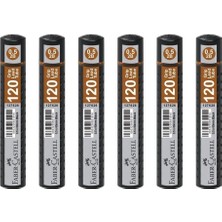 Faber-Castell Grip Min 0.5 mm 120'LI Tüp Siyah - 6 Adet