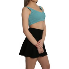 Kadın Askılı Crop Body Atlet
