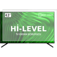 Best Ekran Hi-Level 43UHT750 43 inç TV Ekran Koruyucu - Kırılmaz Şeffaf Panel ile Koruma