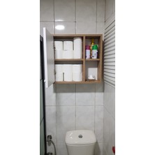 klozet üstü banyo düzenleyici Tuvalet Kağıtlığı.kağıt Havluluk.klozet Üstü Depolama Dolabı.dekoratif Açık Bölmeli Çok Amaçlı Organizer Dolabı