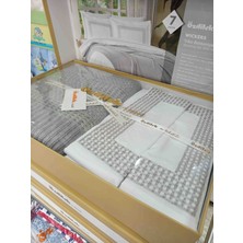 Özdilek Çift Kişilik Örgü Battaniyeli Nevresim Takımı ( Gelin Seti ) 7 Parça