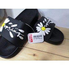 Gezer Yeni Sezon Papatya Kabartmalı Rahat Taban Yazlık Kadın Terlik