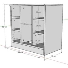 Ayaklı Lavabo Dolabı 001 Banyo Dolabı
