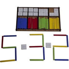 Montessori Ahşap Sayı ve Çubuk Seti