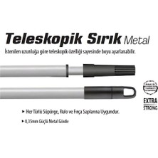 Master Metal Teleskopik Sırık 4 mt