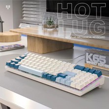 ATAsoft K65 Oyuncu Klavyesi Gaming Mekanik 78 Tuşlu  Rainbow Aydınlatmalı Hot-Swapp USB Tip-C Kablosu