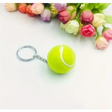 Tenis Topu Anahtarlık 3D Büyük Boy Lüx Model ,kolye, Çanta Süsü