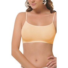 Q-En Ip Askılı Kadın Büstiyer Crop Pedli - 708