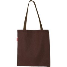 Baghashtag Kahverengi Bez Çanta Pamuk Malzeme ile Şık ve Fonksiyonel Tasarım Orta Boy