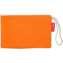 Baghashtag Turuncu Clutch Bez Çanta Pamuk Malzemeden Şık ve Rahat Tasarım Küçük Boy