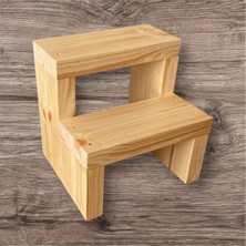 Ahşap Iskandinav Merdiven Basamak Tabure