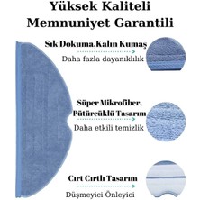 robotyedek Roborock S8, S8 Pro Ultra, S8 Plus Uyumlu 4 Adet Mop Fiber Bez Paspas-Yüksek Kaliteli