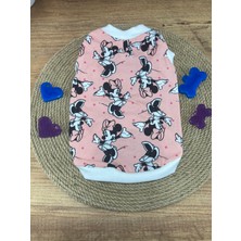 Bellorsi Desenli Pembe Penye Kedi Köpek T-Shirt