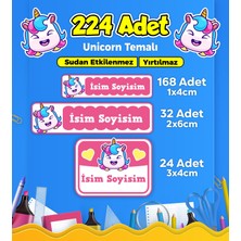 Sb Store Okul Kreş Etiketi Kalem Defter Özel Isim Yazılabilen Etiket Seti Model 134 - 224 Adet