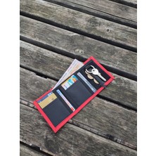Spor Cüzdan Cırt Cırtlı ,fermuarlı ,anahtarlıklı ,bozuk Para Bölmeli Unisex Cüzdan,kumaş Cüzdan