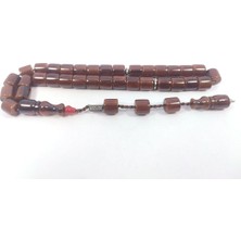 Zeyzun Usta Eseri Dik Damar (Imza Çivi Ara Pullar Gümüş) Sıkma Kehribar Sertifikalı 7497