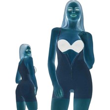 9033 Agraflı Ayar Askılı Kısa Paça Badı Korse