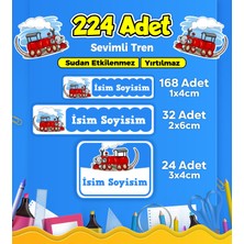 Sb Store Okul Kreş Etiketi Kalem Defter Özel Isim Yazılabilen Etiket Seti Model 225 - 224 Adet