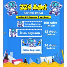 Sb Store Okul Kreş Etiketi Kalem Defter Özel Isim Yazılabilen Etiket Seti Model 230 - 224 Adet