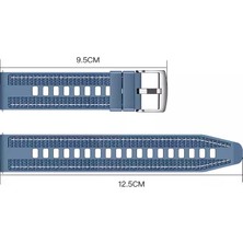 Voyo Huawei Watch Gt5 Gt4 Gt3 Gt2 46MM ve Pro Olanlara Uyar Kordon Kayış Dikişli Silikon Kaliteli VY128