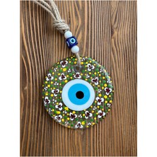 Cam Nazar Boncuğu, El Boyaması 12  cm