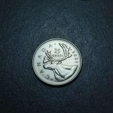 Escoines Koleksiyon 3996367FB94A3DE2BD 2021 Kanada 25CENT Çil Eski Yabancı Madeni Para