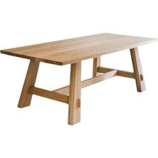 Ahşap Doğal Kütük Yemek / Toplantı / Çalışma Masası